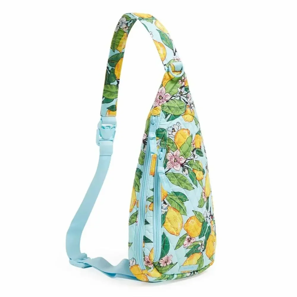 Vera Bradley NEW Essential Sling Bag Purse Backpack ~ Lemon Grove Print  NWT